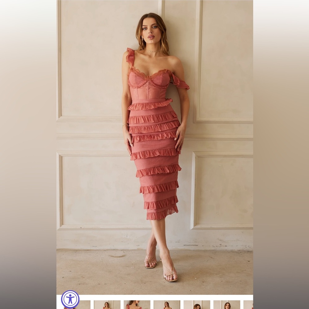 The Fiorenza Dress in Dusty Cedar